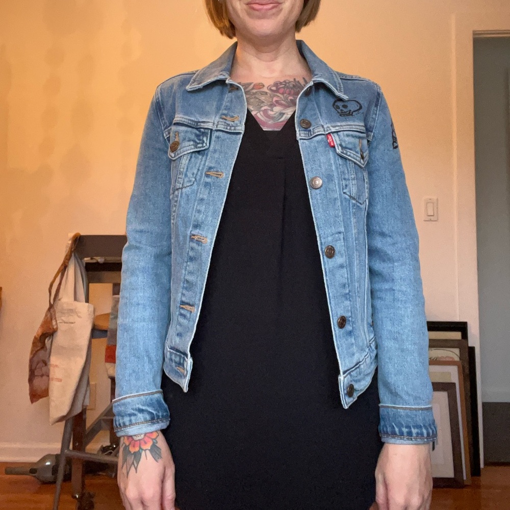 Levi’s jacket with skull prints